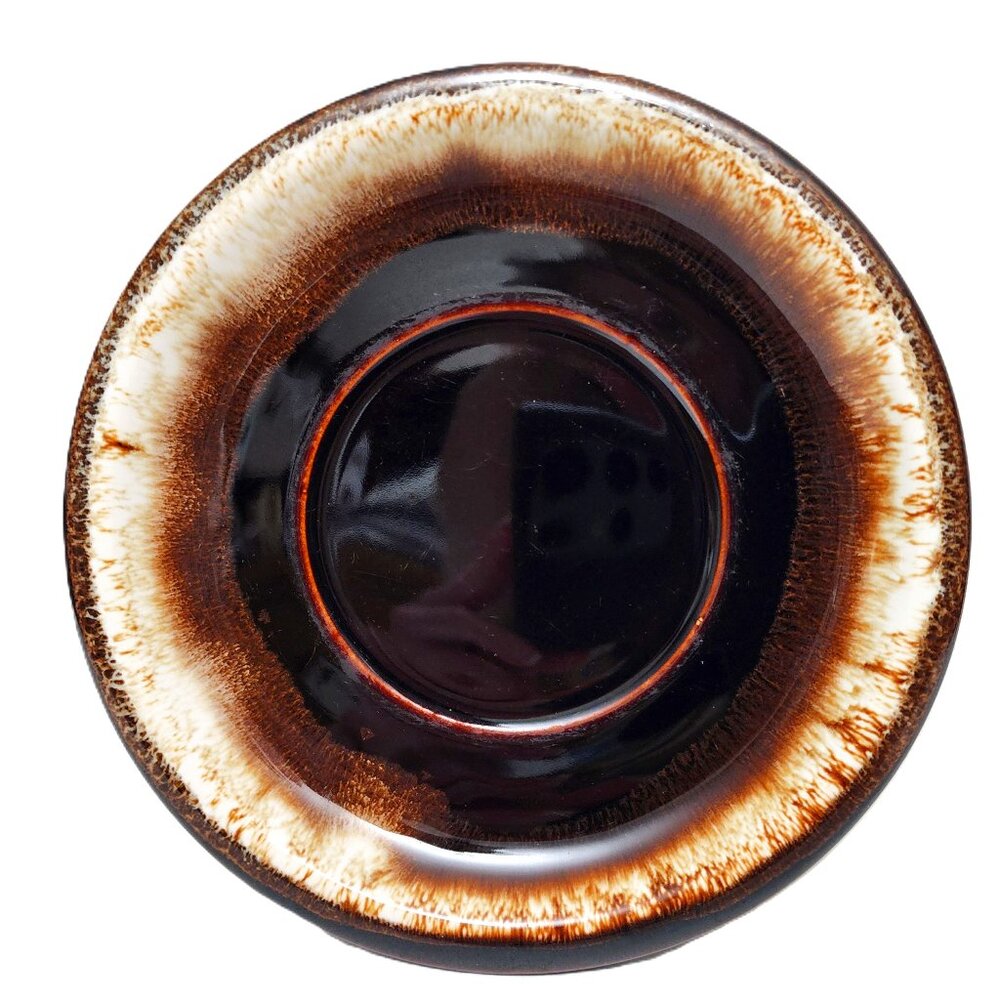 Vintage Collectible Pfaltzgraff Gourmet Brown Drip Glaze Saucer 6" Plate